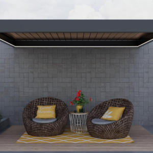 Modern 147 Series Light-Weight Aluminum Louver Pergola – Waterproof Outdoor Leisure System