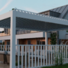3 Luxury Modern Motorized Aluminium Pergola - All-Weather Outdoor Living Solution