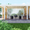5 Luxury Modern Motorized Aluminium Pergola - All-Weather Outdoor Living Solution