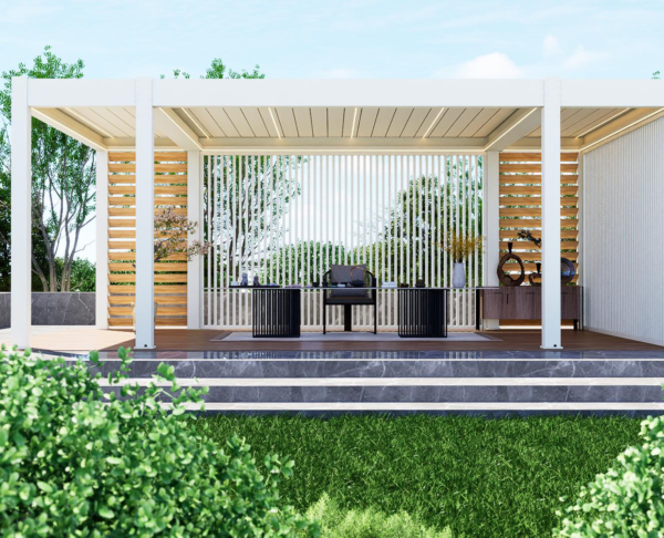 5 Luxury Modern Motorized Aluminium Pergola - All-Weather Outdoor Living Solution
