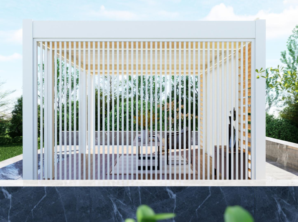 Modern 147 Series Light-Weight Aluminum Louver Pergola – Waterproof Outdoor Leisure System
