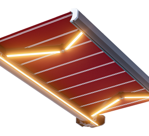 Premium Full-Cassette Retractable Awning with Integrated LED Lighting – Ultimate Outdoor Shade Solution