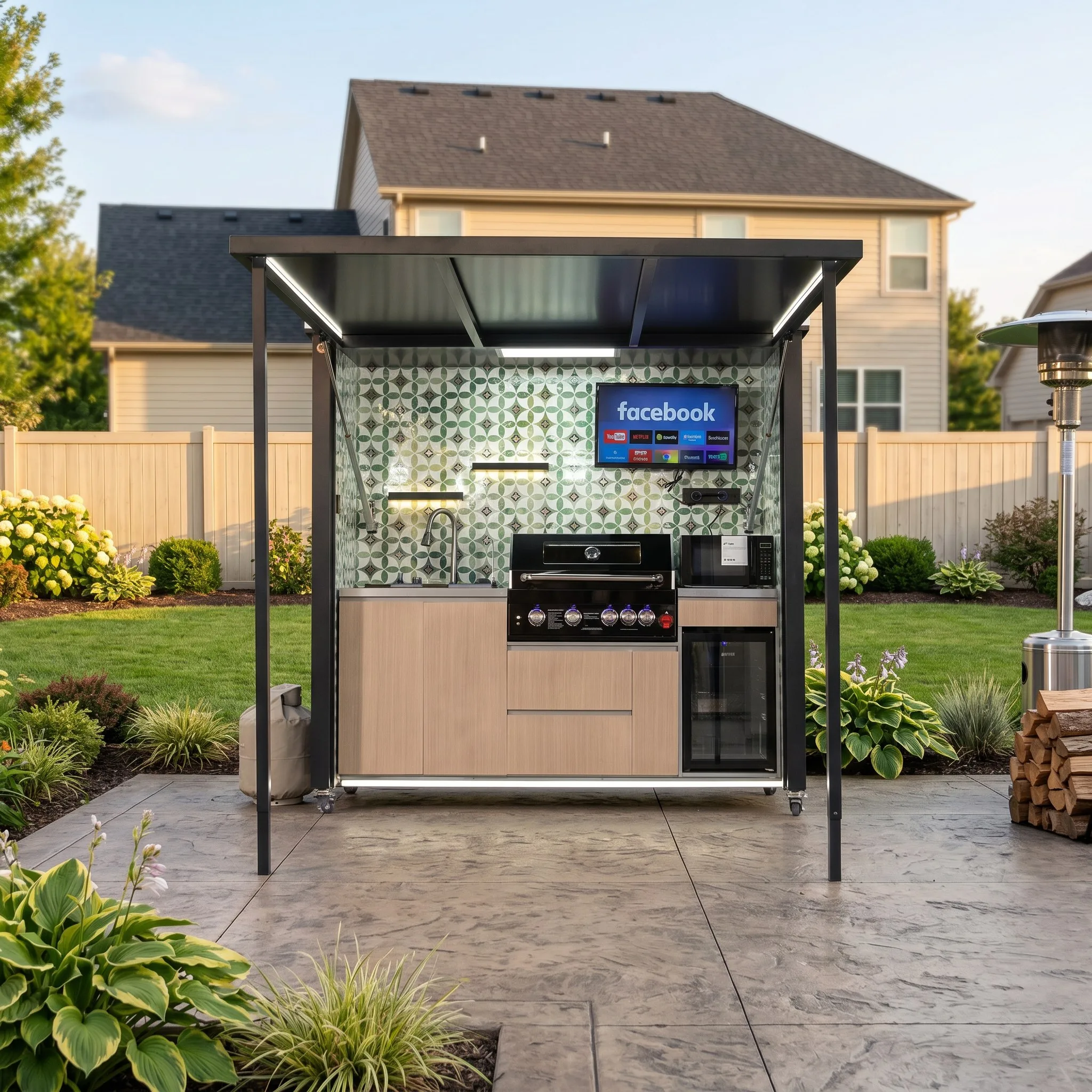 black-outdoor-kitchen-with-roof-grill-deluxe-model-4 (3)